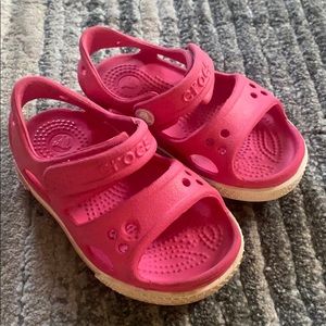 Baby girl crocs.
